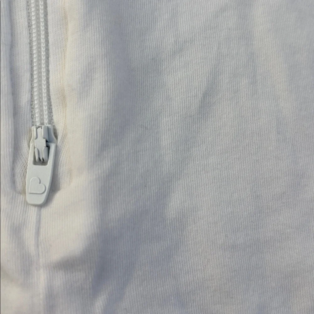 Love to Dream Swaddle Up White Swaddle Striped Trim Size Small 8-13 lbs. 1.0 TOG